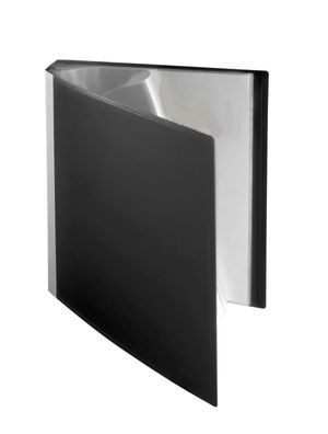 FSY Sichtbuch, 40 Hüllen, Rückentasche, A4, PP, neutral, schwarz, 1 Stück