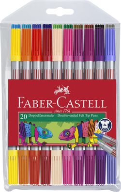 Faber Castell Doppelfasermaler 20er Etui Standard