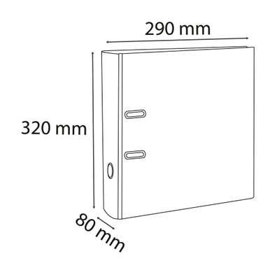 Exacompta Ordner Forever 80mm Prem'Touch sand