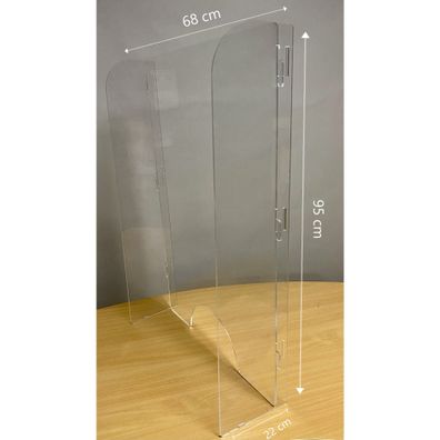 Exacompta Tröpfchenschutzscheibe 95x68 cm kristall Exacompta 80058D Stand Alone