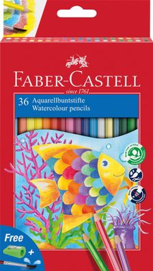 Faber Castell Aquarellstift Kinder Mine 2,8 mm 36er