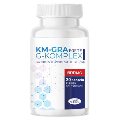 Saint Nutrition® KM-GRA Forte 500mg | Potenzmittel - mehr Spaß zu zweit - für Männer