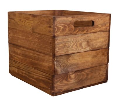 Holzkiste Vintage Ocker passend für Kallax und Expeditregale
