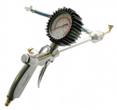 Reifenfüllpistole Tip Top m. Manometer für DV/SV/AV, bis 10 bar/145 psi