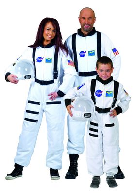 Astronauten Overall weiß Unisex - Größe: XL