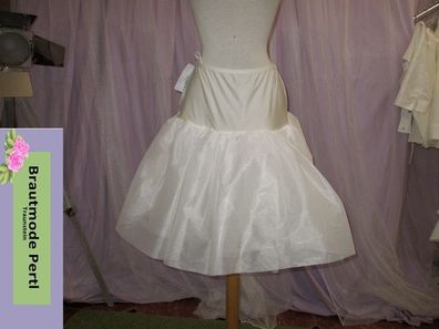 Hochwertiger, kurzer Petticoat mit elastischem Bund. H16, Bianco