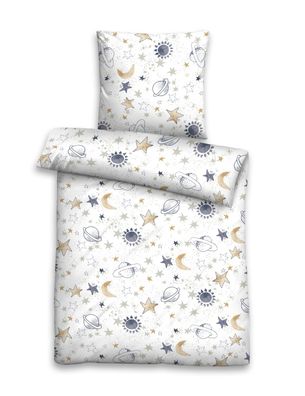 biberna Feinbiber-Bettwäsche Universum