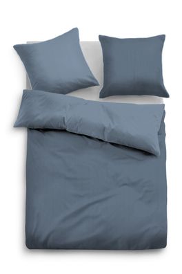Tom Tailor Satin Bettwäsche Unioptik - ZARTE Streifen JEANS