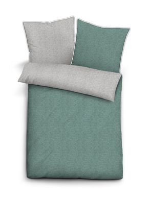 biberna Melange-Flanell Bettwäsche "MELANGE UNI"