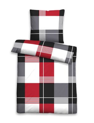biberna Feinbiber-Bettwäsche RUBIN KARO