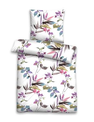 biberna Seersucker Bettwäsche VIOLA Frühling