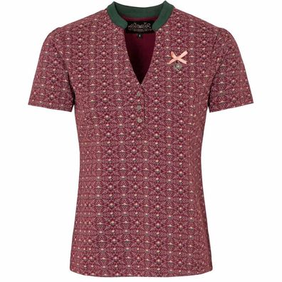Hangowear Trachtenshirt Agany weinrot - Größe: S