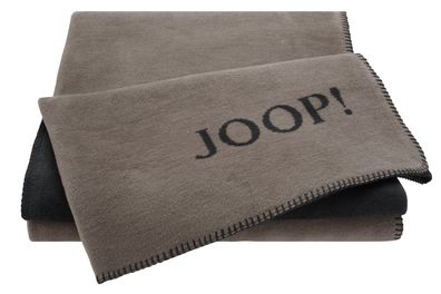 Joop! Decke Uni-Doubleface Taupe-Anthrazit 150x200 cm