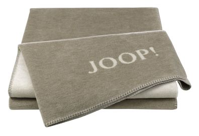 JOOP! Plaid / Decke Melange Doubleface Sand-Natur 150 x 200 cm