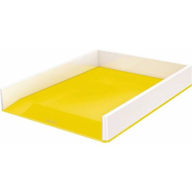 Ablagefach Leitz WOW Dual Weiß Gelb polystyrol (26,7 x 4,9 x 33,6 cm)