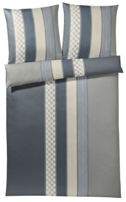 JOOP! Bettwäsche Cornflower Stripes deep coal 80/80 135/200 cm