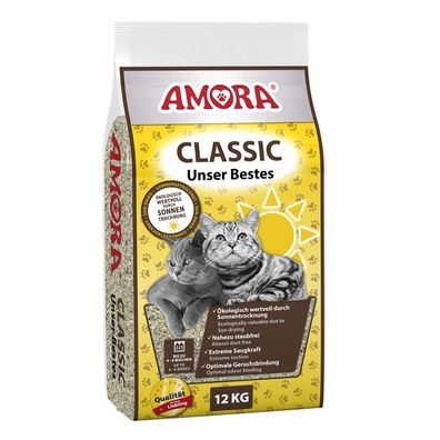 AMORA Katzenstreu Classic unser Bestes 12 kg