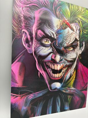 3D-Bild/Effekt-Flip-DC-Joker Crazy Bild-30x40cm-ohne Rahmen