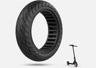 10 Zoll E-Scooter Reifen Vollgummi 10x2.5 (60/70-7.0) kompatibel mit Ninebot usw