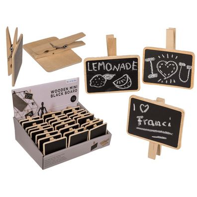 OOTB Holz-Tafel mit Clip zum Beschriften