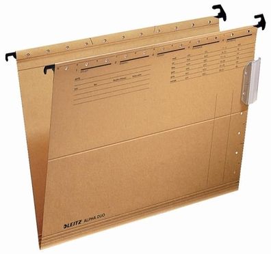 LEITZ Hängemappe Duo Mit Schlitzstanzug innen am Vorder und