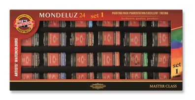 KOH Aquarellfarben Mondeluz 24er Set 24 x 8g Zusatzfarben 2