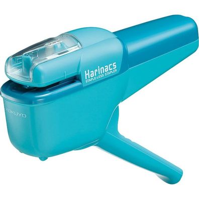 KOKUYO Klammerloses Heftgerät MEDIUM + hellblau