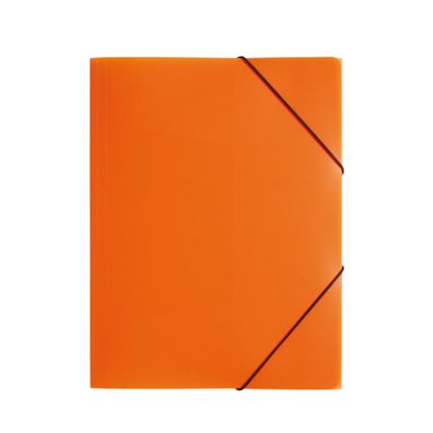 Pagna Gummizugmappe A4 PP 3 Einschlagklappen orange