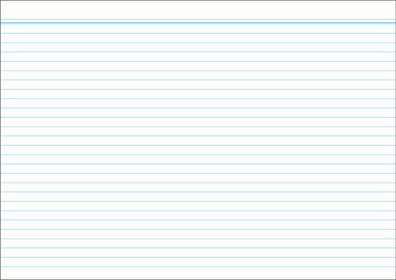 RNK Karteikarte A7 liniert weiß 100St blaue Kopflinie