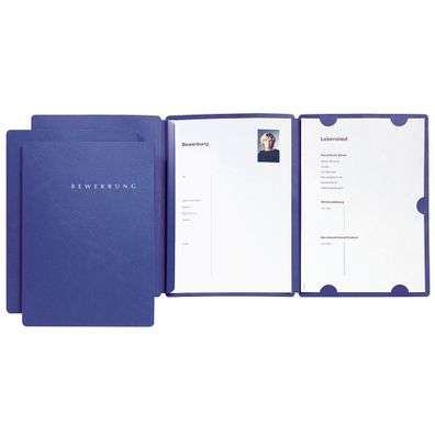 Pagna Bewerbungsmappe Select Basic 3tlg. blau