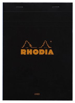 Rhodia Notizblock A5 geh lin Rd 80Bl schw