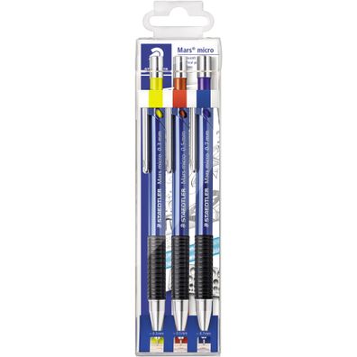 Staedtler Druckbleistift Mars micro sort. 3ST