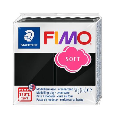 Staedtler Mod. masse Fimo soft schwarz