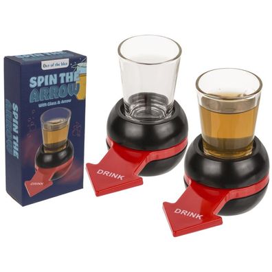 OOTB Trinkspiel Spin the Arrow mit Shooter-Glas