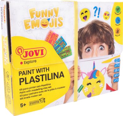 JOVI Plastilina Malset bunt Funny Emojis