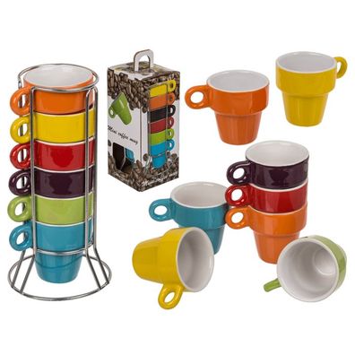 OOTB Steingut-Espressotasse ca. 5 x 5 cm