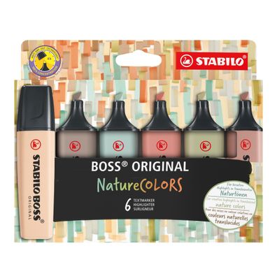 Stabilo BOSS Original NatureCOLORS 6er Etui