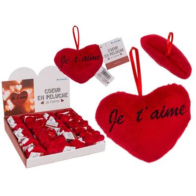 OOTB Rotes Plüschherz Je t'aime ca. 10 cm
