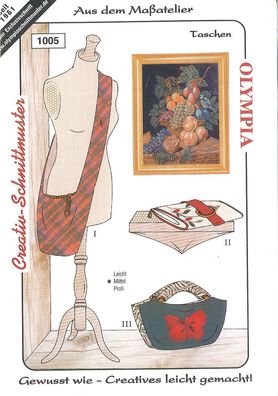 Schnittmuster Creativ Nr. 1005 "Taschen" - mittlerer Schwierigkeitsgrad