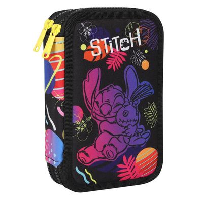 Stitch Zwei-Fach-Stiftmäppchen mit Zubehör Coolpack