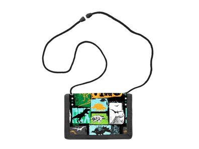 Dino-Brustbeutel Kinderbörse mit Sichtfenster, Dinosaurier