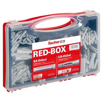 fischer Sortimentsbox SX / UX, Dübel (hellgrau, 290-teilig)