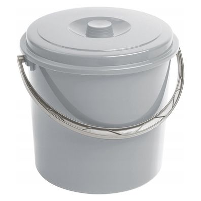 12l Eimer mit Deckel und Henkel Curver grau