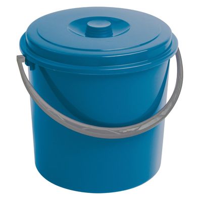 10l Eimer mit Deckel und Henkel Curver blau