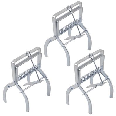 3x Metall-Schädlingsfalle für Maulwürfe und Wühlmäuse