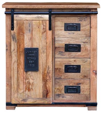 Kommode Florenz Vintage - 90 cm - Mangoholz