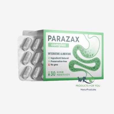 Parazax Complex 30 Kapseln Wormin Parazitol Original Blitzversand