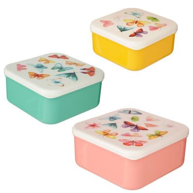 Schmetterlinge Lunchboxen Brotdosen 3er Set M/L/XL - LBOX46