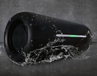 Silvercrest Bluetooth Lautsprecher Rhythm Blast 2x15 W RMS, black, wasserdicht