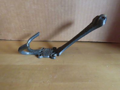 Wandhaken Garderobenhaken Kleiderhaken Huthaken Messingfarben / ca. 18 cm hoch